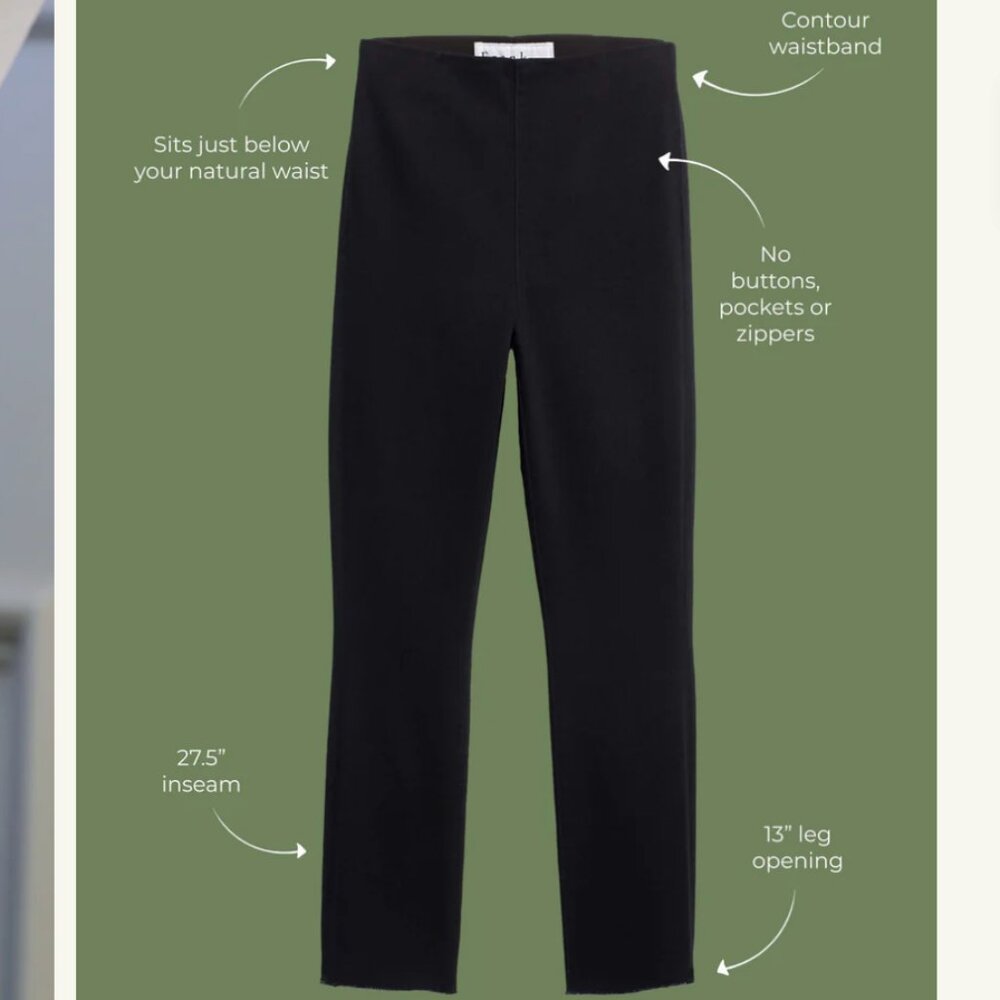 Frank & Eileen Derry Illusion Pull-on Jeans Black Size 25